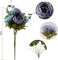 2 Bouquets Vintage Artificial Peonies Silk Peony Flowers for Wedding Bridal Home Décor Beautiful Floral Centerpiece Arrangement, Blue